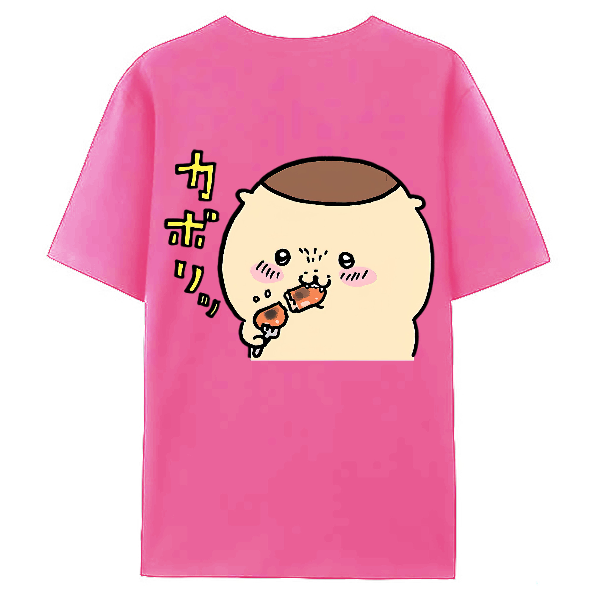 （画像用） ちいかわ くりまんじゅう Chii-kawa kuri manjū レディース半袖Tシャツ(バックプリント)